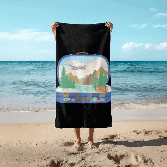 Wanderlust Spirit - Embrace the Journey Beach Towels