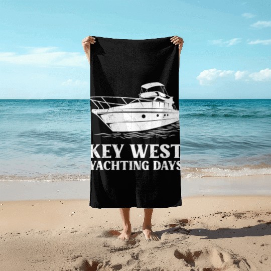 KEY-WEST YACHTING DAYS Florida Keys Sunshine-State Beach Towels
