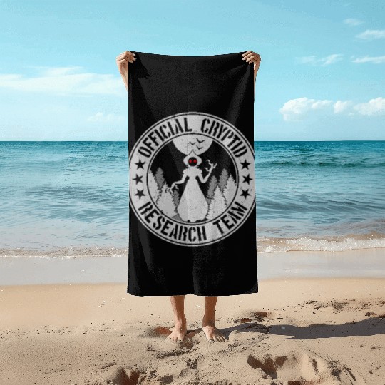 Cryptid Research Team | Cryptids Flatwoods Monster Beach Towels