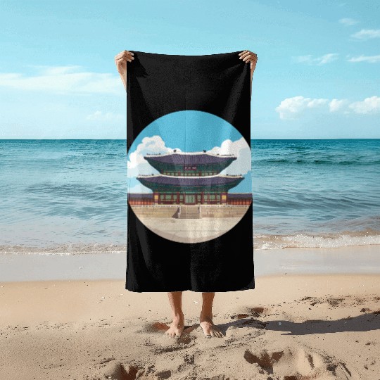 Old school Chinese kung fu Beach Towels