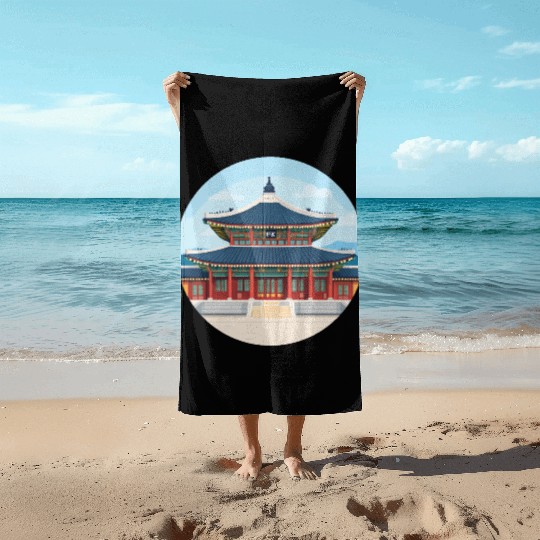 Old school Chinese kung fu Beach Towels