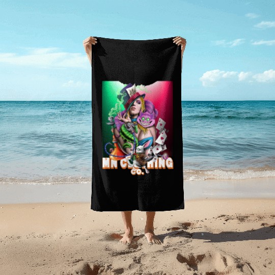 Biz Graphic Ladies Cropped Play your Cards Right Beach Towels