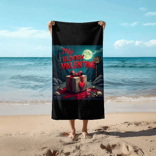 My bloody Valentine Beach Towels