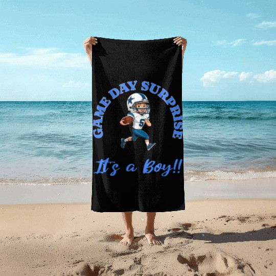 Game Day Surprise for Football Lovers Its a Boy Beach Towels