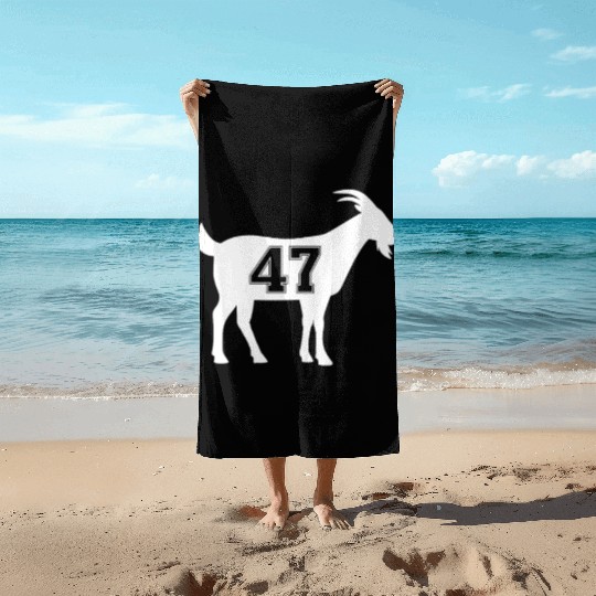 Goat 47 Trump Number 47 President Trump Goat pre47 Beach Towels