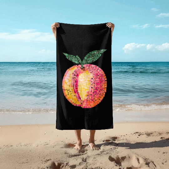 Peach Magic In The Mosaic Beach Towels