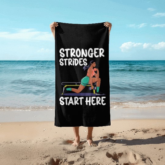 Bulgarian Squat Exercise Fitness Workout Gym Beach Towels