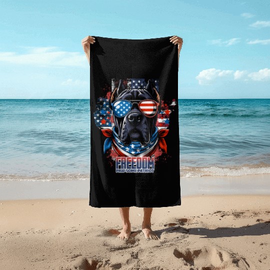 Paw-some Cane Corso Beach Towels