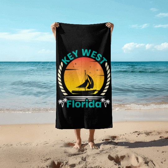 KEY-WEST FLORDIA Sailing West Keys Sailing Outfit Beach Towels