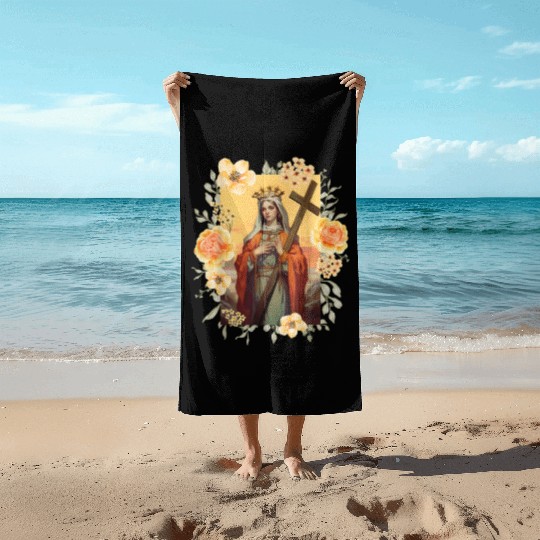 St Helena The True Cross and Church Beach Towels