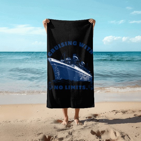 Cruising with No Limits - The Perfect Cruise Gift Beach Towels