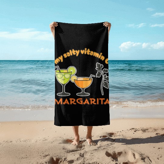 Margarita my salty vitamin C Beach Towels