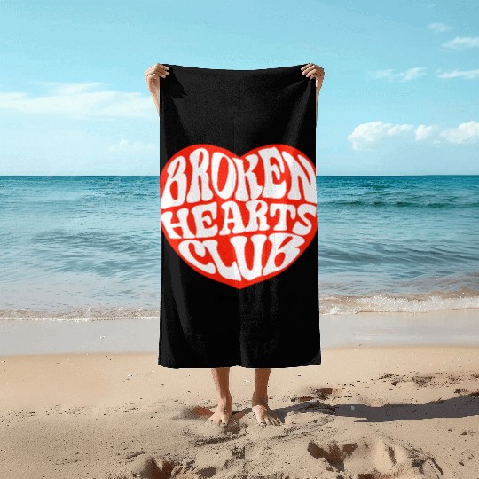 Broken Hearts Club Beach Towels