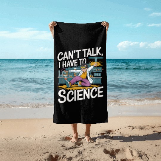 Science Laboratory Laborant Inspiration Beach Towels