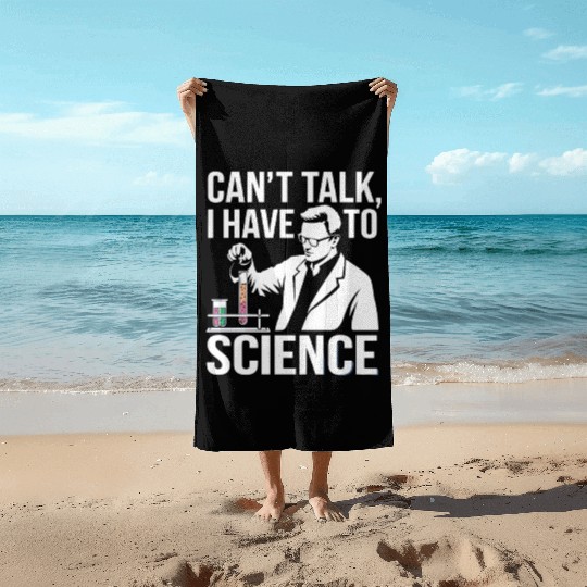 Science Laborant Laboratory Technicus Art Beach Towels