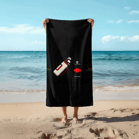 Grip it rip it sip it Beach Towels