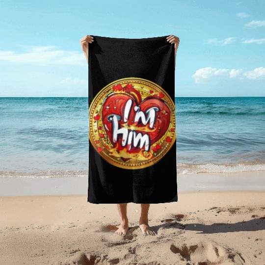 Im him Beach Towels
