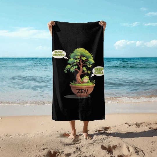 Slow growth, deep chill Beach Towels