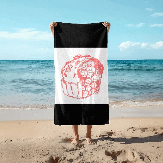 Sketching Sweetness Beach Towels