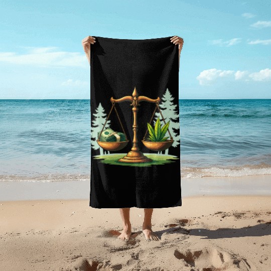 Eco Balance – Nature & Economy in Harmony Beach Towels
