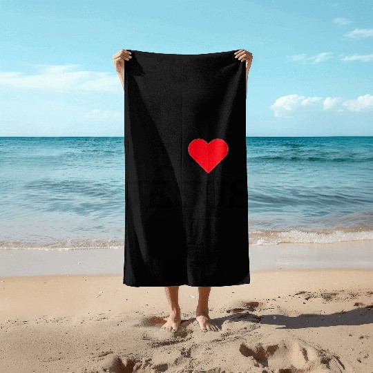 I Heart Jesus Beach Towels