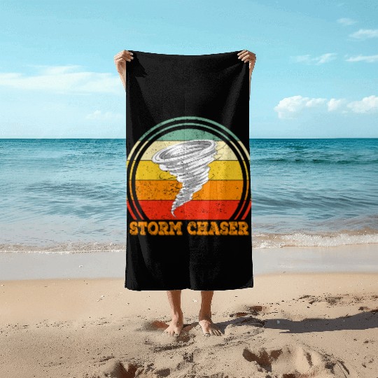 storm, chaser, weather, design, meteorologist, Beach Towels