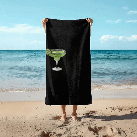 Mama needs a margarita Beach Towels