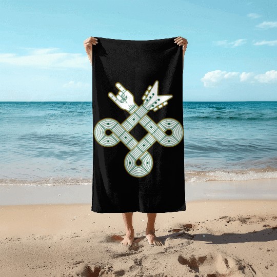 Celtic Knot Guitar | St. Patrick’s Day Beach Towels