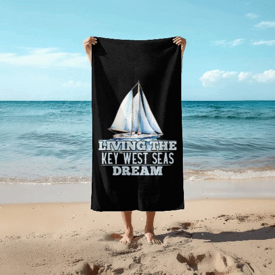 Florida Sunshine-State LIVING THE KEY-WEST SEAS Beach Towels