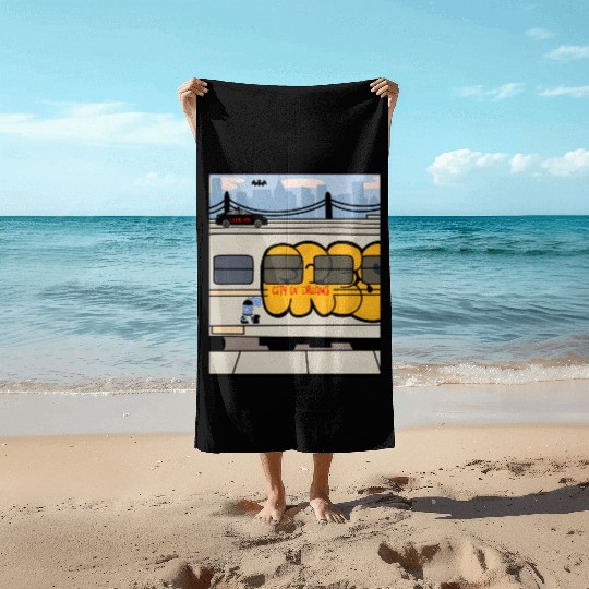 New York City – City of Dreams | NYC Skyline Beach Towels
