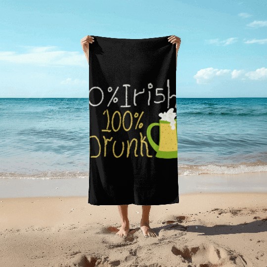 Funny St Patricks Day Beach Towels - irish humor
