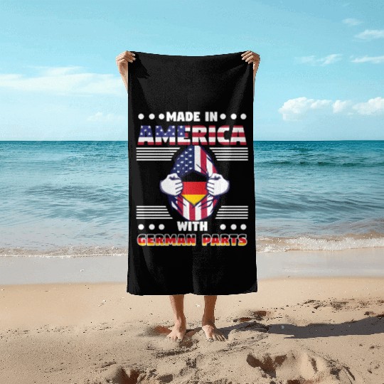 Made In America With German Parts Beach Towels