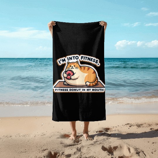 Fitness Cat Beach Towels