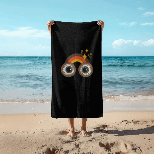 My Eyes On You Beach Towels