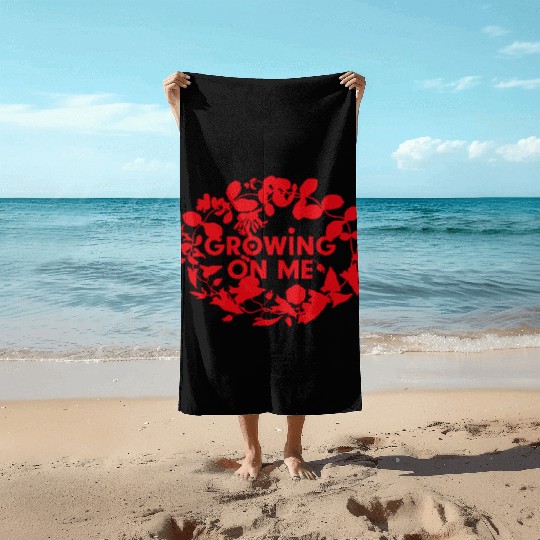 Botanical Growth Statement Design Beach Towels
