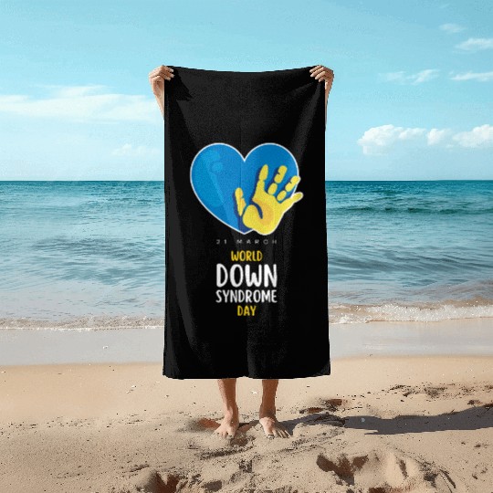 World Down Syndrome Awareness Men Women Kids Beach Towels