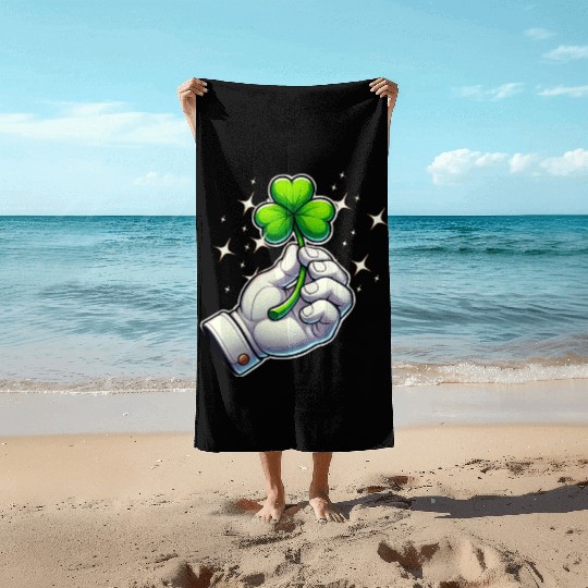 Shamrock St Petrick Beach Towels