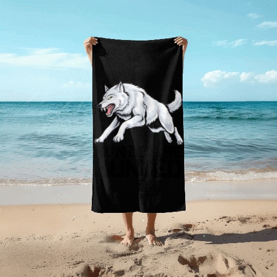 Alpha Wolf Beach Towels