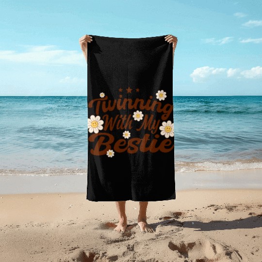 Twinning With My Bestie Spirit Week Twin Day Beach Towels