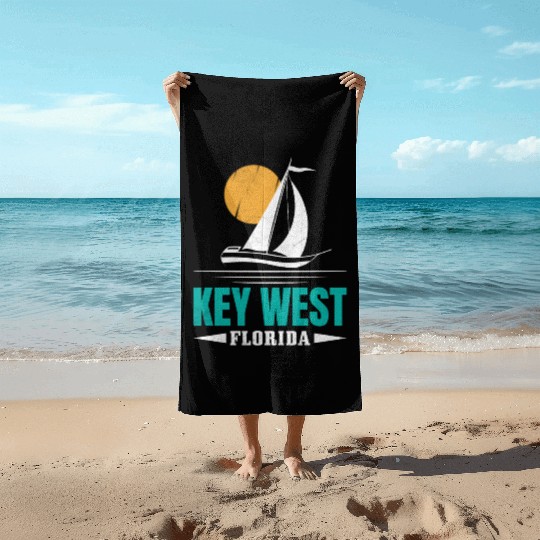 KEY-WEST FLORDIA Sailing West Keys Sailing Outfit Beach Towels