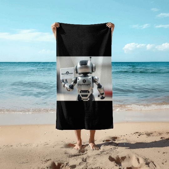 Rocketman Robot Beach Towels