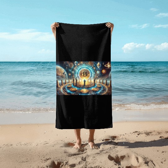 Bitcoin World Beach Towels