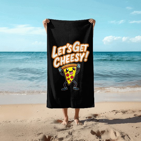 Let s Get Cheesy Beach Towels
