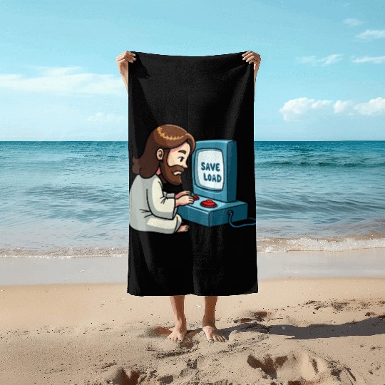 Jesus Saves and Loads Beach Towels