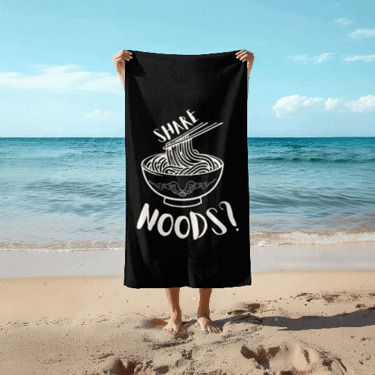 Share Noods? Funny Ramen Lover Beach Towels