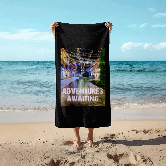 ADVENTURES AWAITING Beach Towels