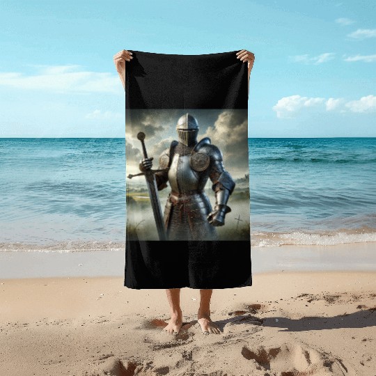 Warrior of the Iron Storm 2 Beach Towels