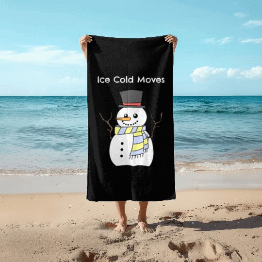Dancing Snowman | Iced Cold Moves | Unisex | Beach Towels