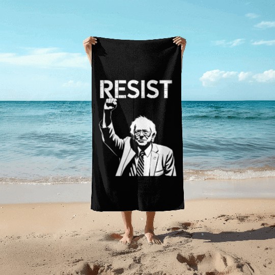 RESIST Bernie Sanders Freedom US National Service Beach Towels