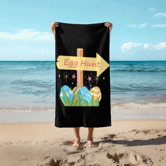 Egg Hunt Adventure – Fun & Festive Easter Apparel Beach Towels